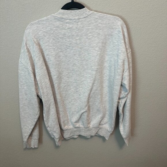 Joah Brown Classic Crew Pullover: Pearl Grey - One Size - Picture 6 of 6